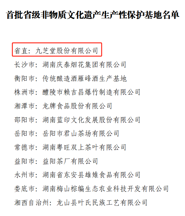 全省首批！ok138太阳集团入选湖南省省级非物质文化遗产生产性保护基地名单